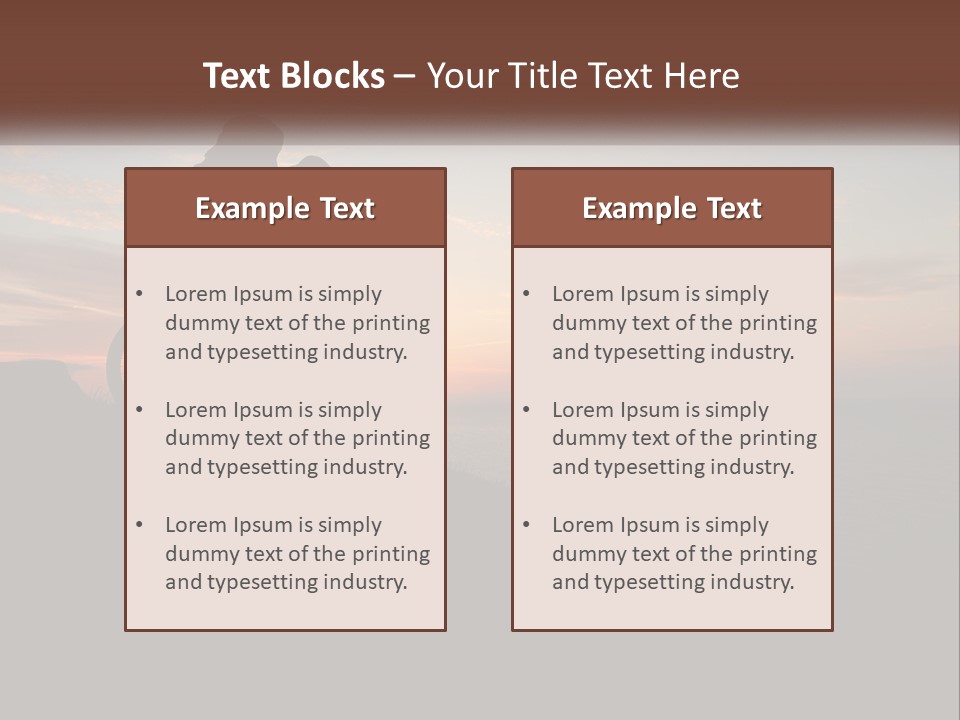 A Person Riding A Bike On Top Of A Hill PowerPoint Template