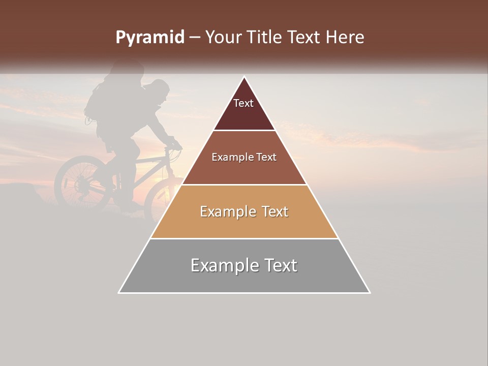 A Person Riding A Bike On Top Of A Hill PowerPoint Template