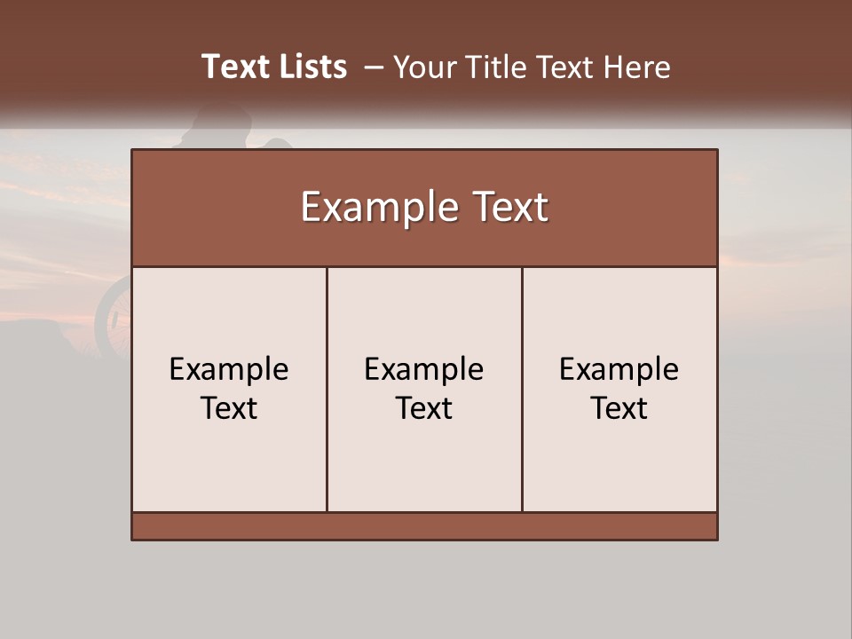 A Person Riding A Bike On Top Of A Hill PowerPoint Template