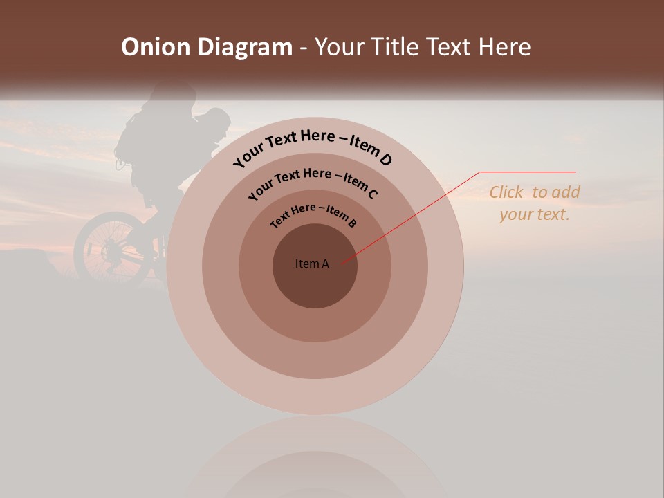 A Person Riding A Bike On Top Of A Hill PowerPoint Template