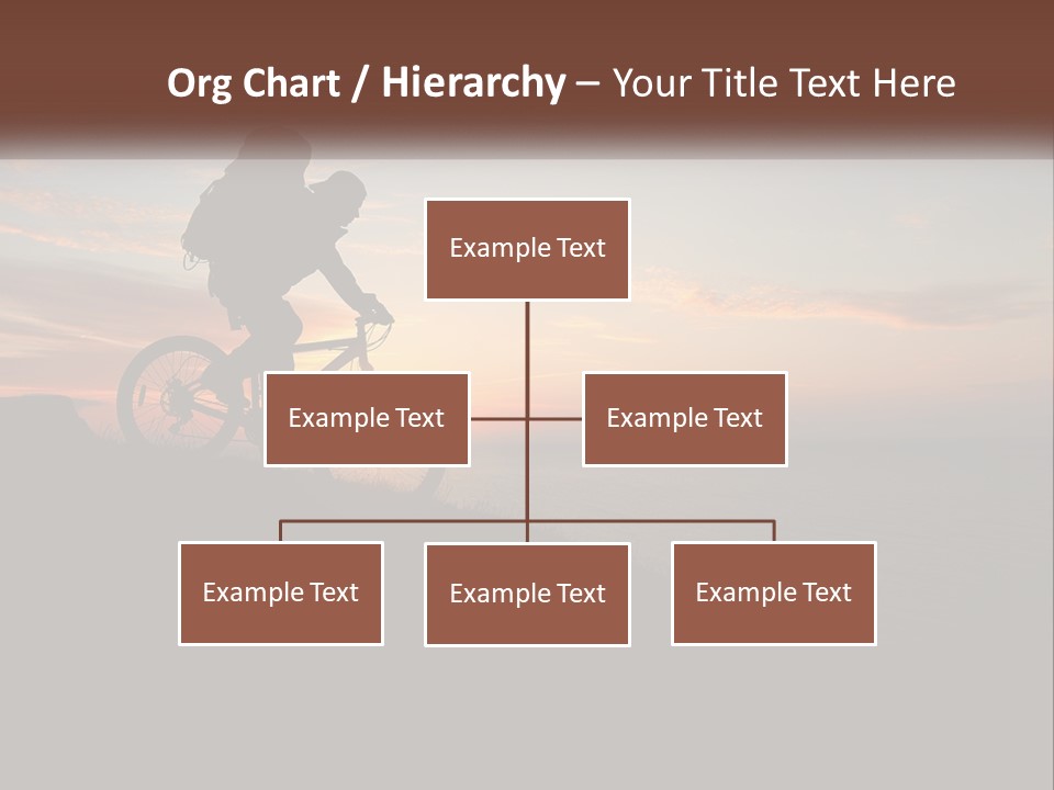 A Person Riding A Bike On Top Of A Hill PowerPoint Template