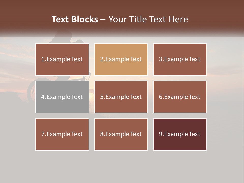 A Person Riding A Bike On Top Of A Hill PowerPoint Template