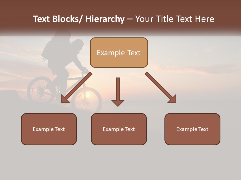 A Person Riding A Bike On Top Of A Hill PowerPoint Template