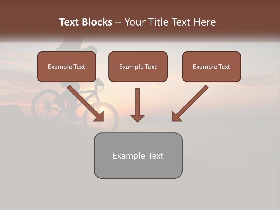 A Person Riding A Bike On Top Of A Hill PowerPoint Template