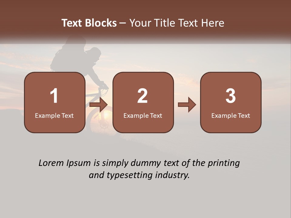 A Person Riding A Bike On Top Of A Hill PowerPoint Template