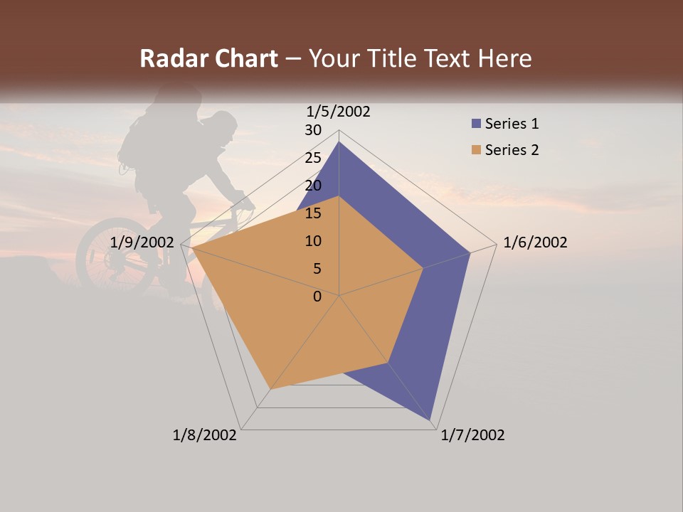 A Person Riding A Bike On Top Of A Hill PowerPoint Template
