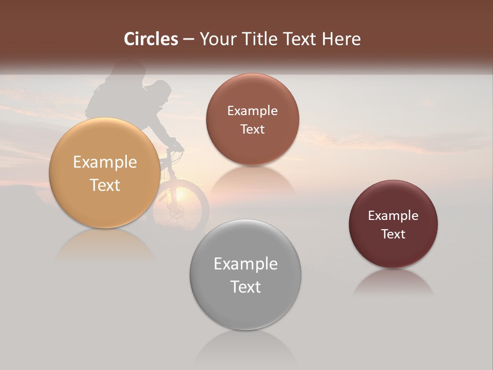 A Person Riding A Bike On Top Of A Hill PowerPoint Template