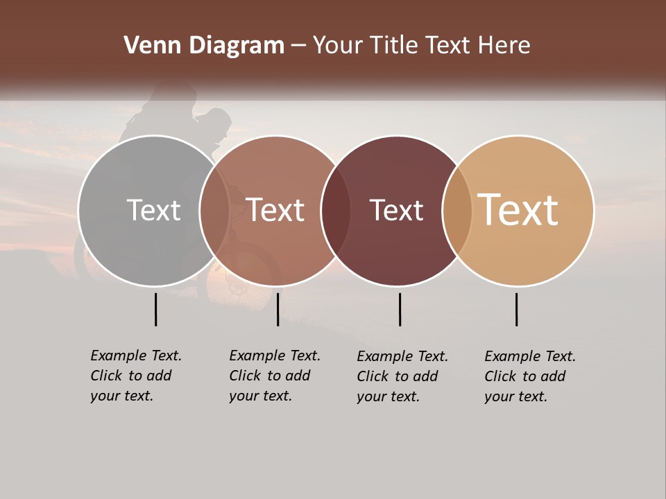 A Person Riding A Bike On Top Of A Hill PowerPoint Template