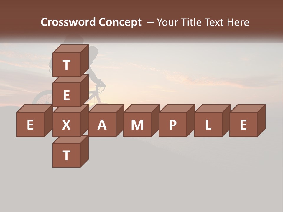 A Person Riding A Bike On Top Of A Hill PowerPoint Template