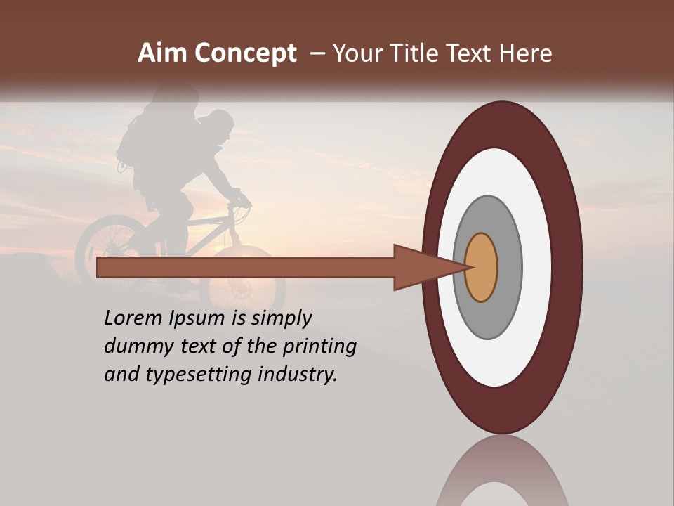 A Person Riding A Bike On Top Of A Hill PowerPoint Template