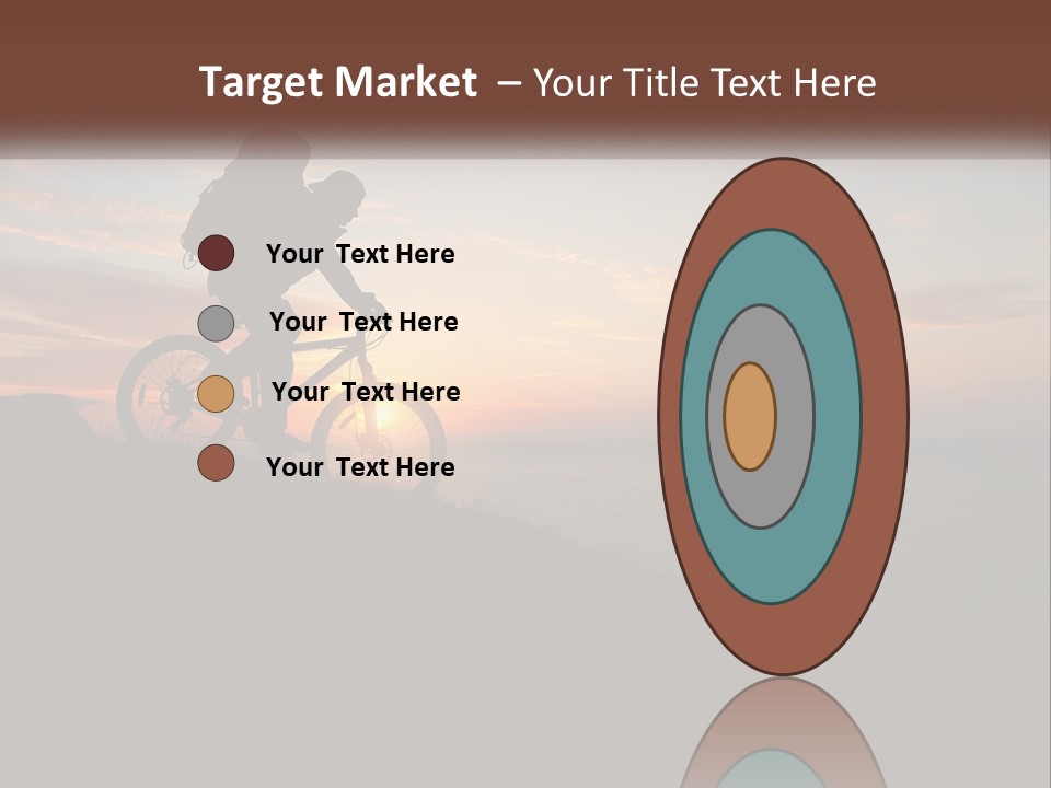 A Person Riding A Bike On Top Of A Hill PowerPoint Template