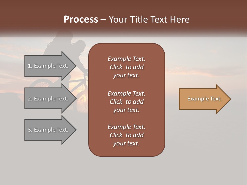 A Person Riding A Bike On Top Of A Hill PowerPoint Template