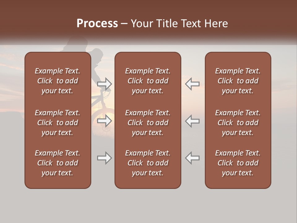 A Person Riding A Bike On Top Of A Hill PowerPoint Template