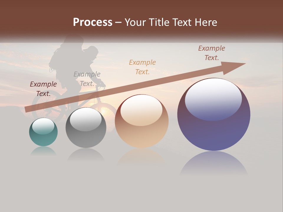 A Person Riding A Bike On Top Of A Hill PowerPoint Template