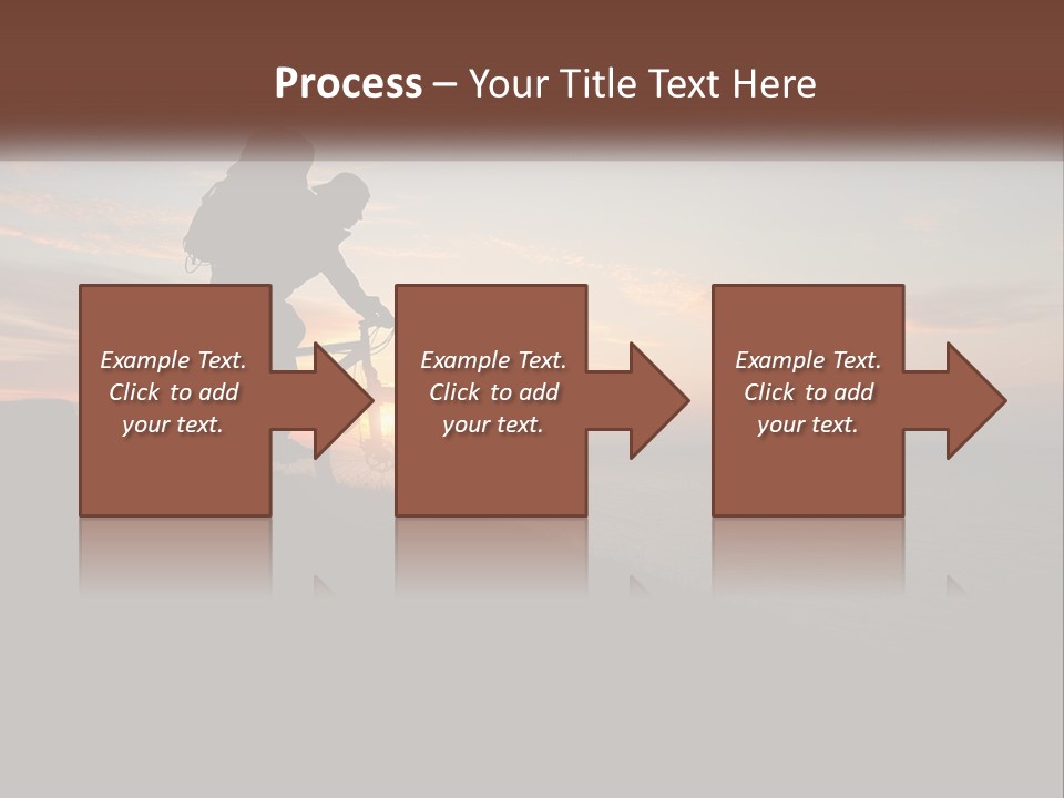 A Person Riding A Bike On Top Of A Hill PowerPoint Template