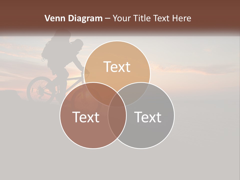 A Person Riding A Bike On Top Of A Hill PowerPoint Template