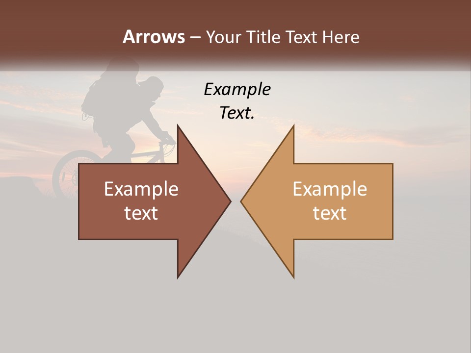 A Person Riding A Bike On Top Of A Hill PowerPoint Template