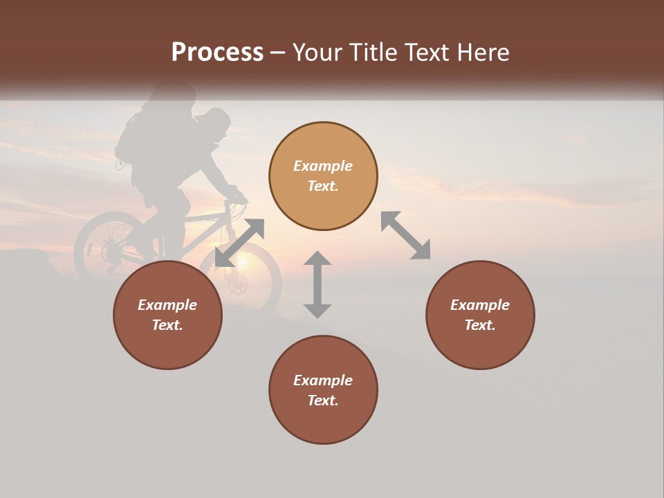 A Person Riding A Bike On Top Of A Hill PowerPoint Template