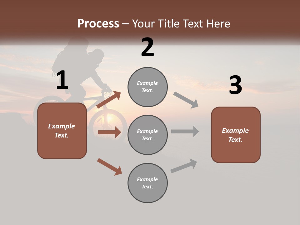 A Person Riding A Bike On Top Of A Hill PowerPoint Template