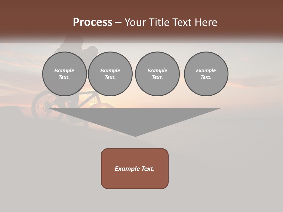 A Person Riding A Bike On Top Of A Hill PowerPoint Template