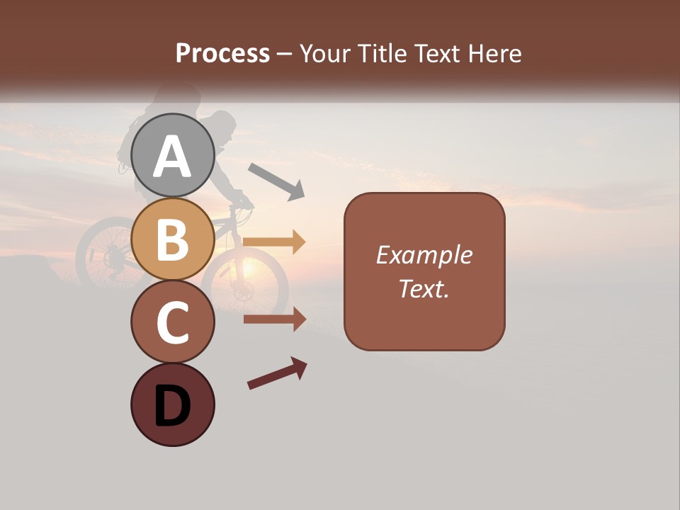 A Person Riding A Bike On Top Of A Hill PowerPoint Template