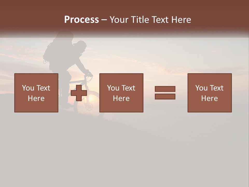 A Person Riding A Bike On Top Of A Hill PowerPoint Template