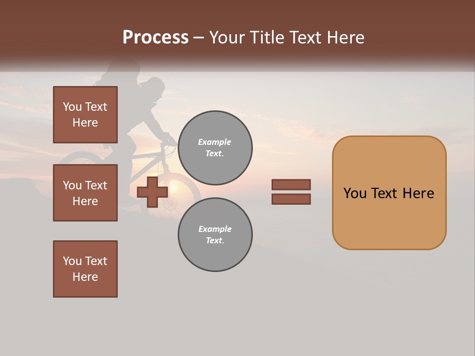 A Person Riding A Bike On Top Of A Hill PowerPoint Template
