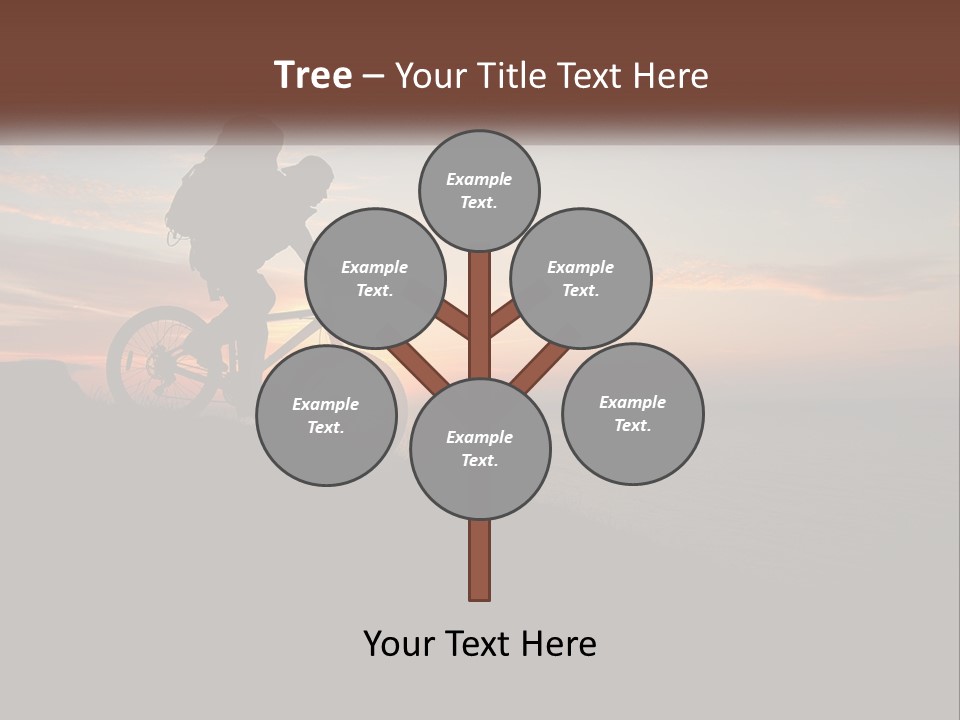 A Person Riding A Bike On Top Of A Hill PowerPoint Template