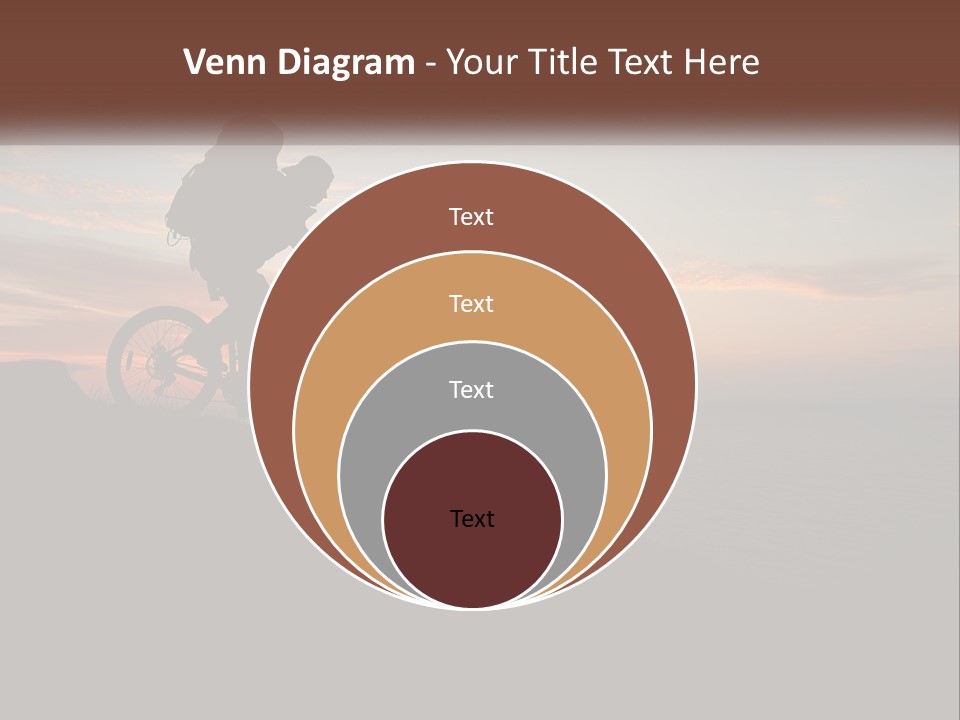 A Person Riding A Bike On Top Of A Hill PowerPoint Template