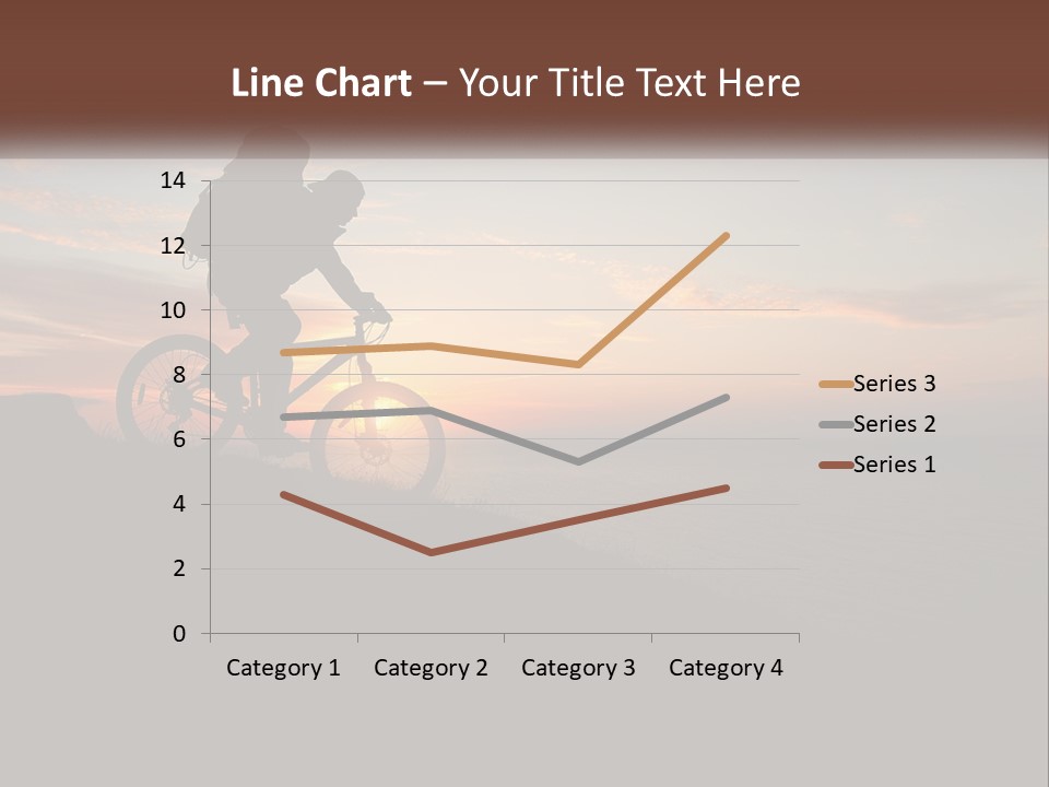 A Person Riding A Bike On Top Of A Hill PowerPoint Template