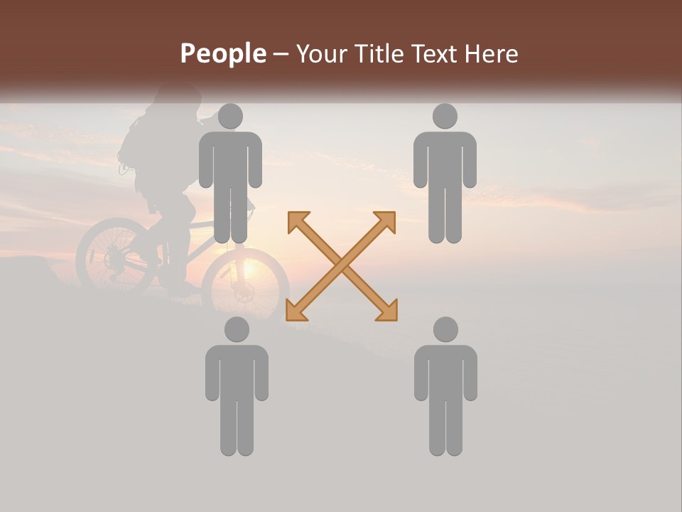 A Person Riding A Bike On Top Of A Hill PowerPoint Template