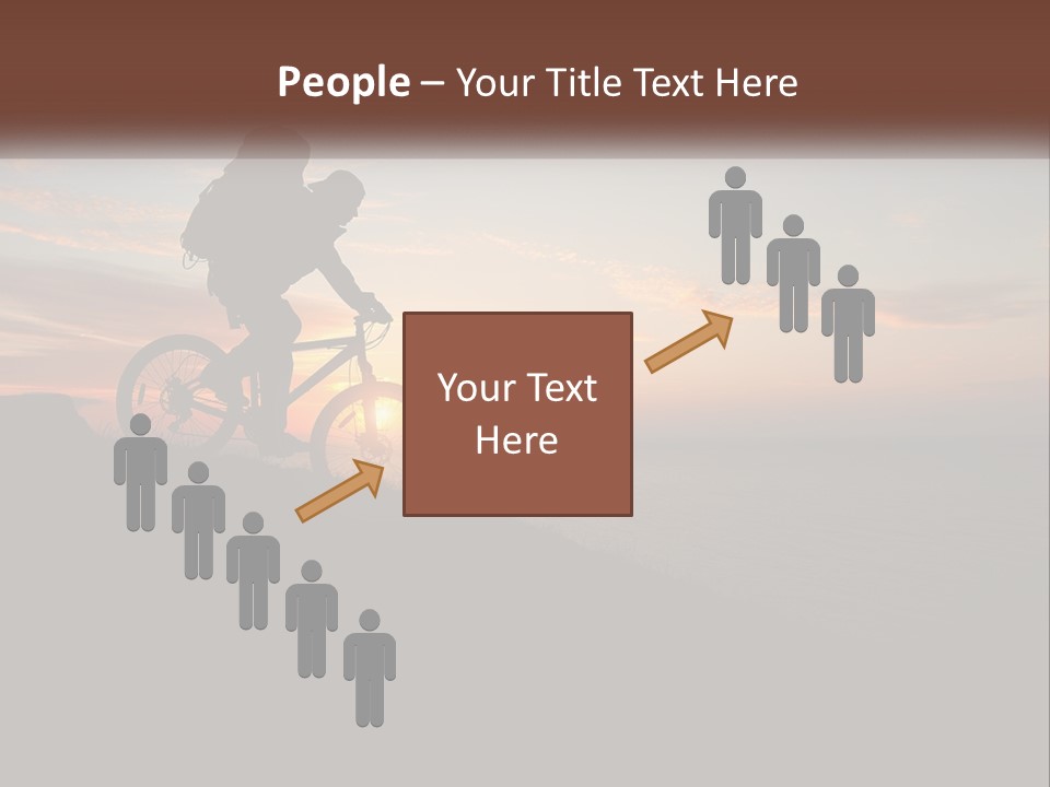 A Person Riding A Bike On Top Of A Hill PowerPoint Template