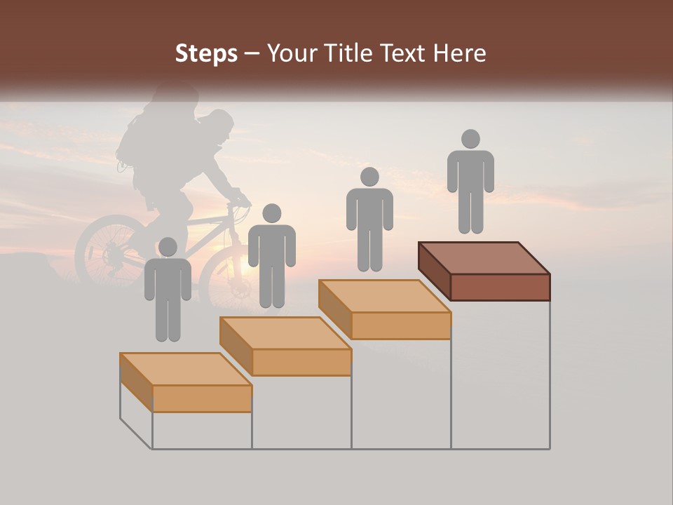 A Person Riding A Bike On Top Of A Hill PowerPoint Template