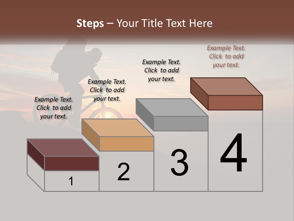 A Person Riding A Bike On Top Of A Hill PowerPoint Template