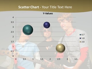 A Group Of Young Men Standing Next To Each Other Holding Guitars PowerPoint Template