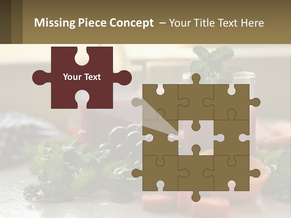 A Table Topped With Glasses Of Juice And Fruit PowerPoint Template