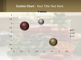 A Table Topped With Glasses Of Juice And Fruit PowerPoint Template