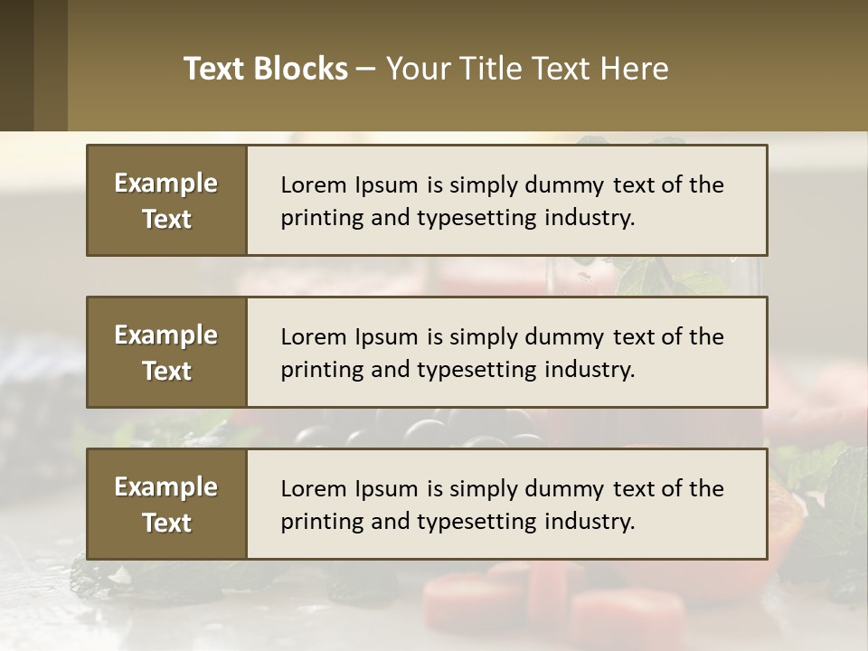 A Table Topped With Glasses Of Juice And Fruit PowerPoint Template