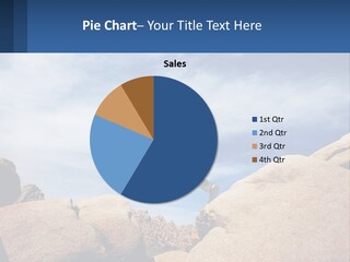 A Man Jumping Over A Large Rock On A Sunny Day PowerPoint Template