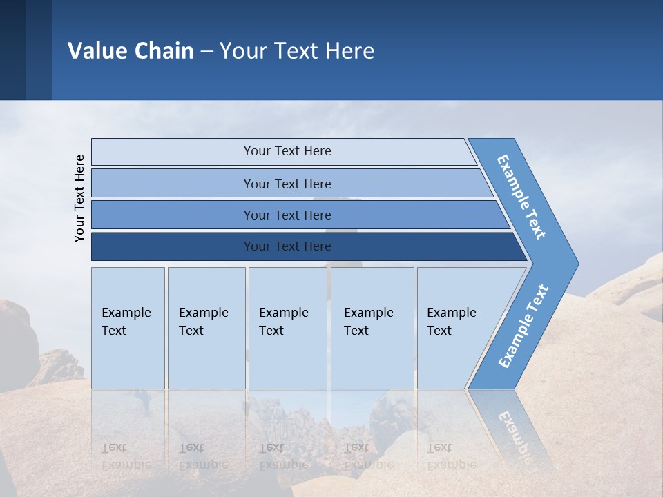A Man Jumping Over A Large Rock On A Sunny Day PowerPoint Template