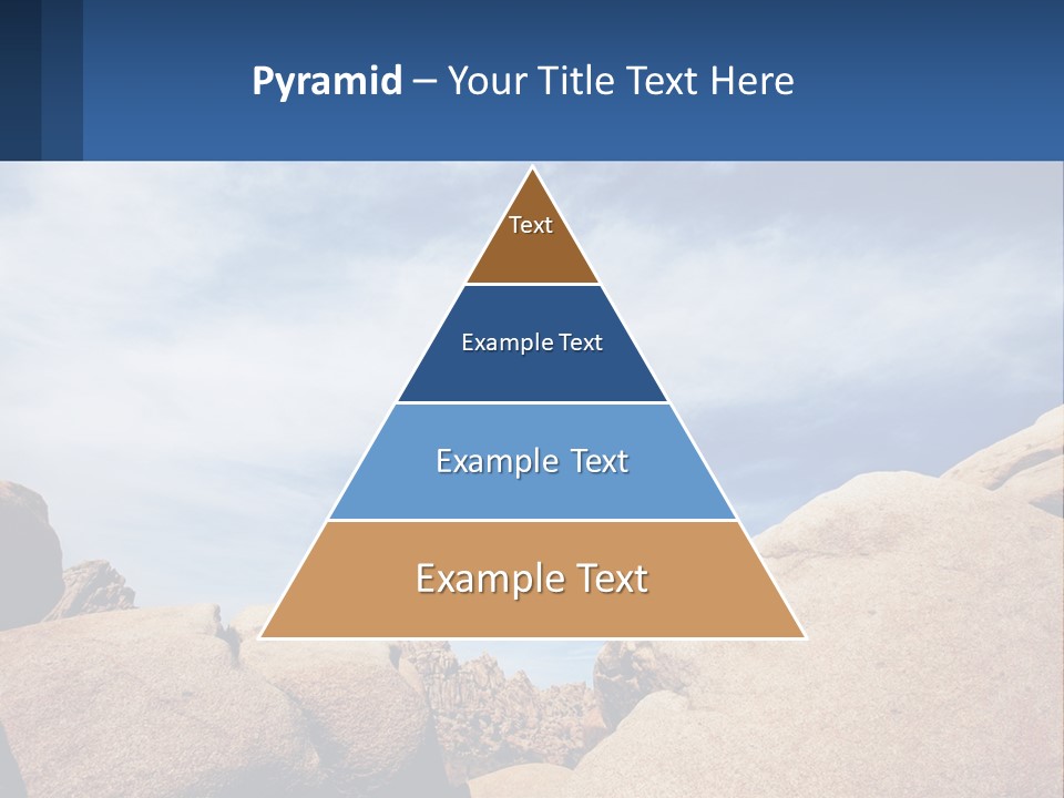 A Man Jumping Over A Large Rock On A Sunny Day PowerPoint Template