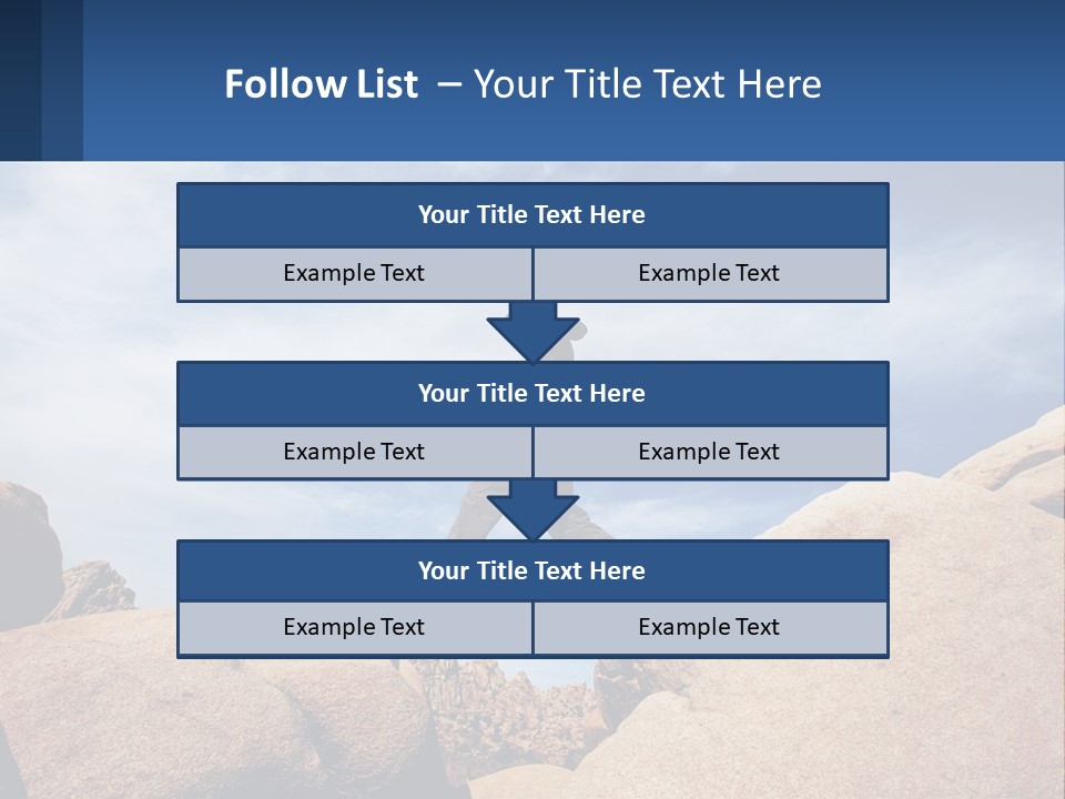 A Man Jumping Over A Large Rock On A Sunny Day PowerPoint Template