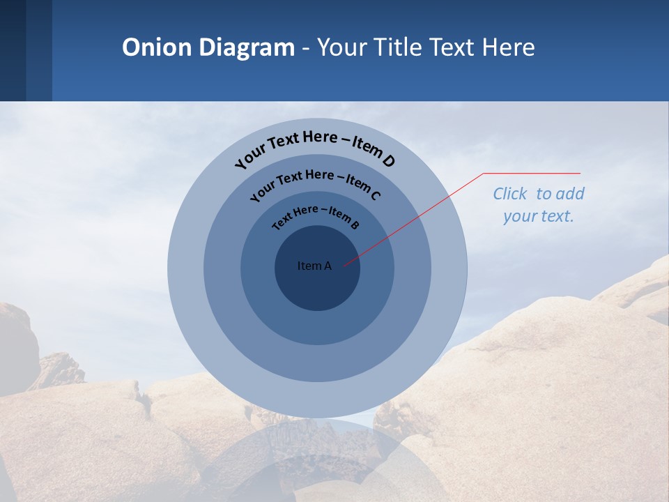 A Man Jumping Over A Large Rock On A Sunny Day PowerPoint Template