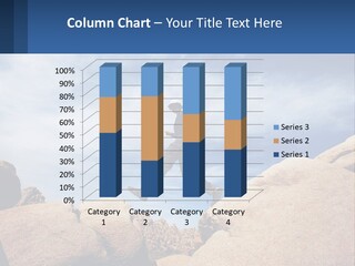 A Man Jumping Over A Large Rock On A Sunny Day PowerPoint Template