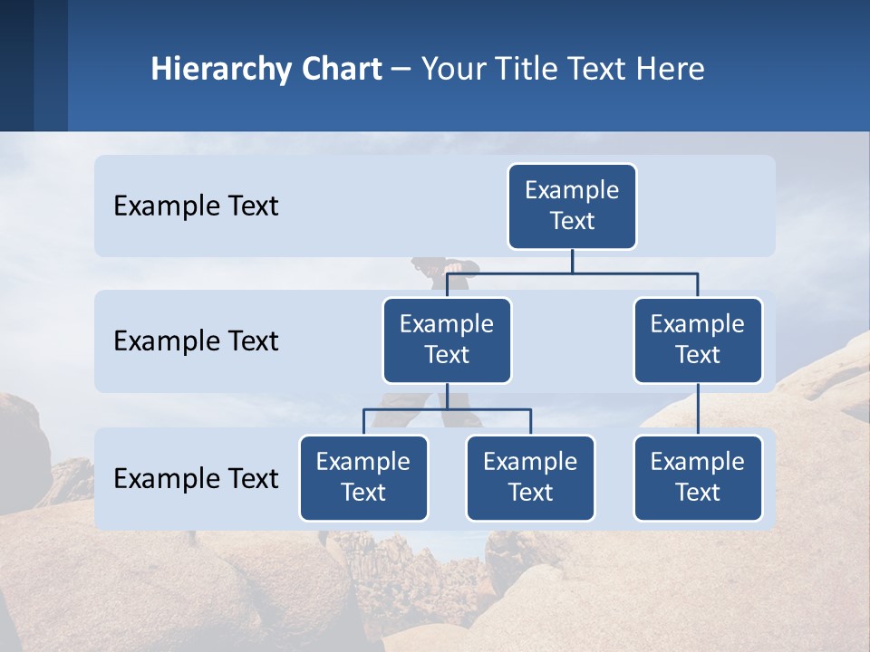 A Man Jumping Over A Large Rock On A Sunny Day PowerPoint Template