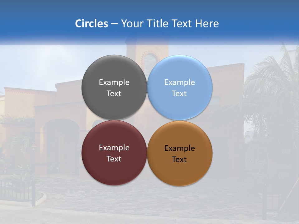 A House With A Palm Tree In Front Of It PowerPoint Template