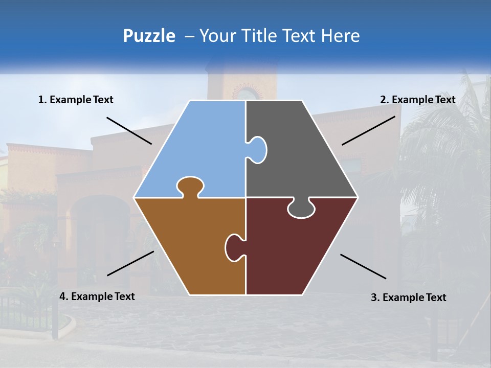 A House With A Palm Tree In Front Of It PowerPoint Template