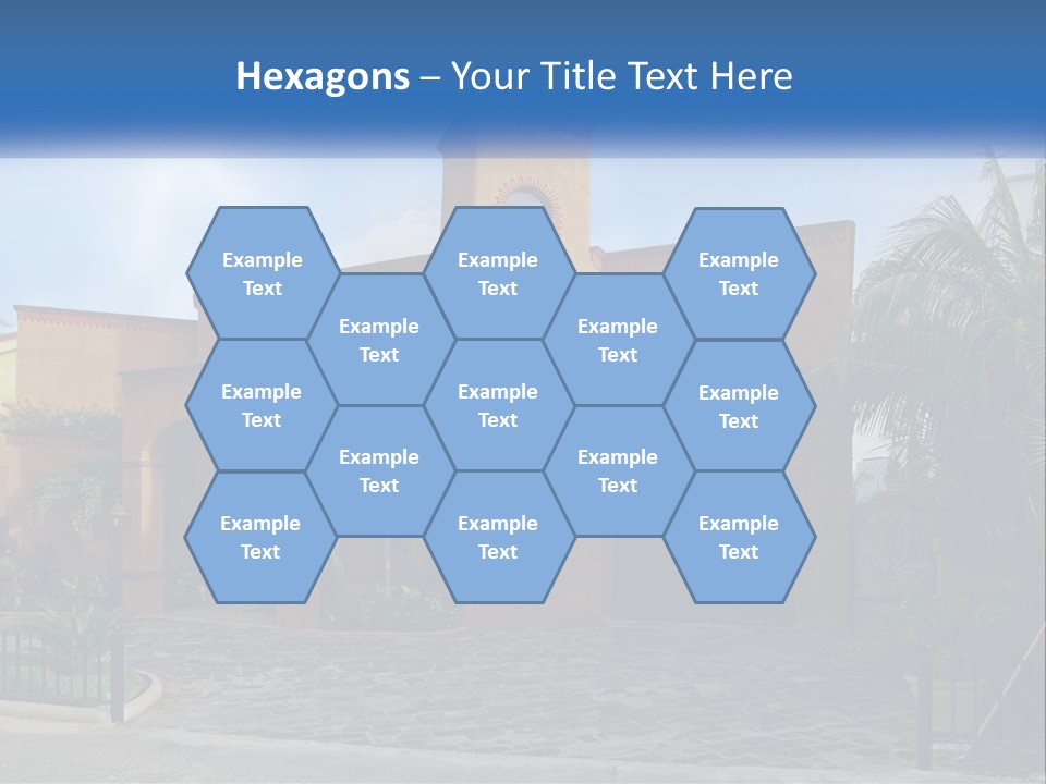 A House With A Palm Tree In Front Of It PowerPoint Template