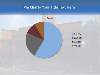 A House With A Palm Tree In Front Of It PowerPoint Template