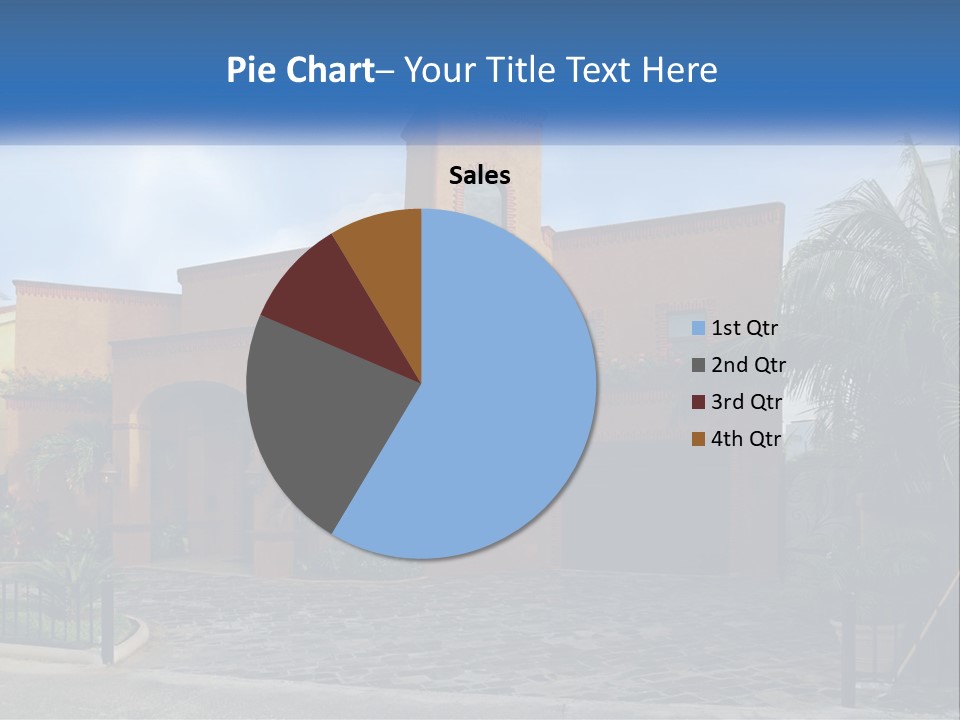 A House With A Palm Tree In Front Of It PowerPoint Template